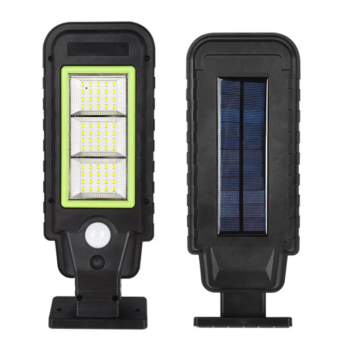 Waterproof Three Modes COB outdoor solar Lamp light gate PIR Motion Sensorsolar house number light With Remote Control