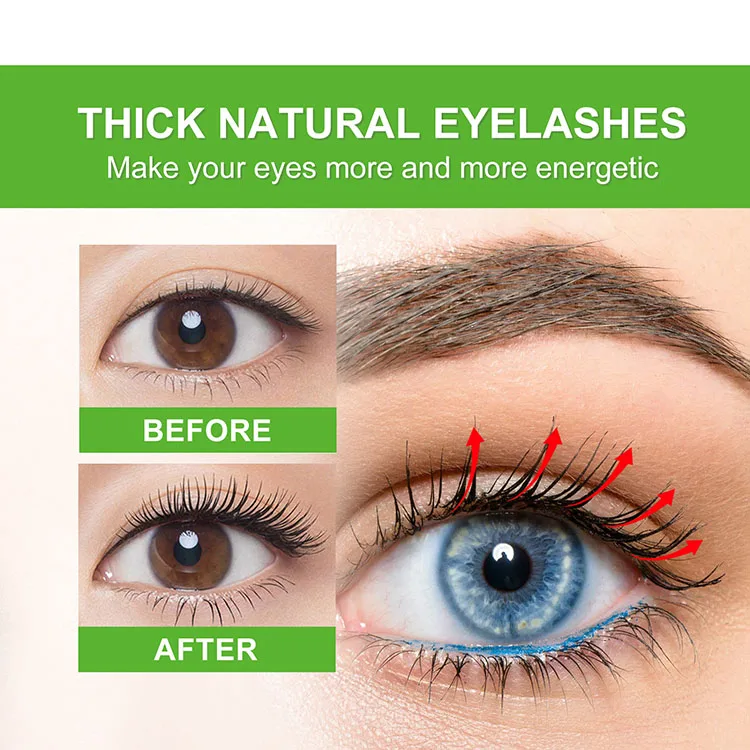 Natural Eyelash Growth Serum Thick And Long Eyelash Lengthening Treatments Enhanced Eyelashes Growth Serum With Brush