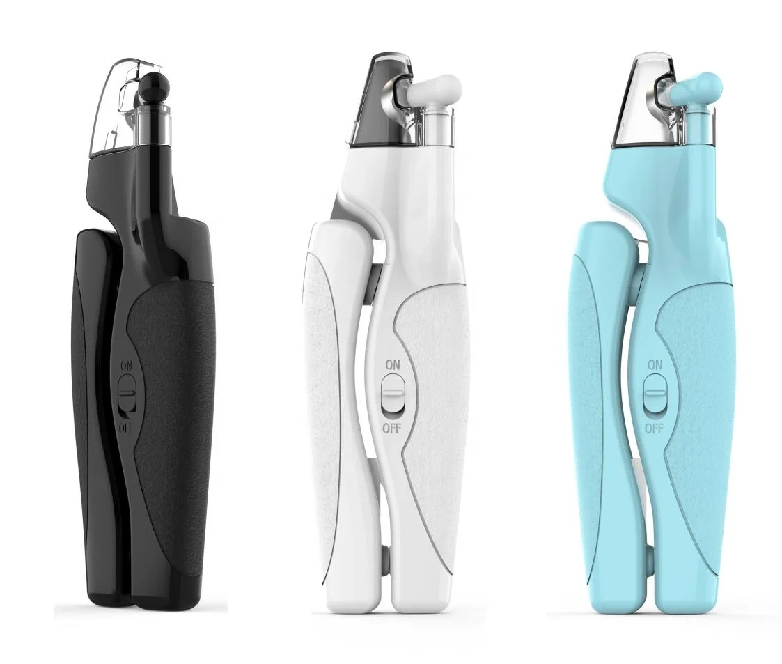 
2020 Amazon hot selling LED light pet Pet Nail Clipper Trimmer Professional green Dog Nail Grinder with Safety Guard 