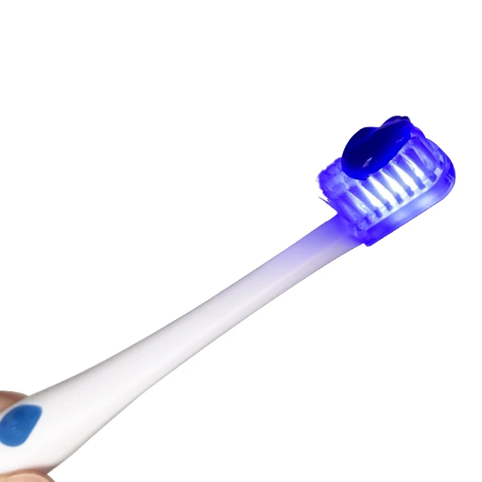 New Arrival Phototherapy Teeth Whitening Sonic Blue Light LED Toothbrush for Adult