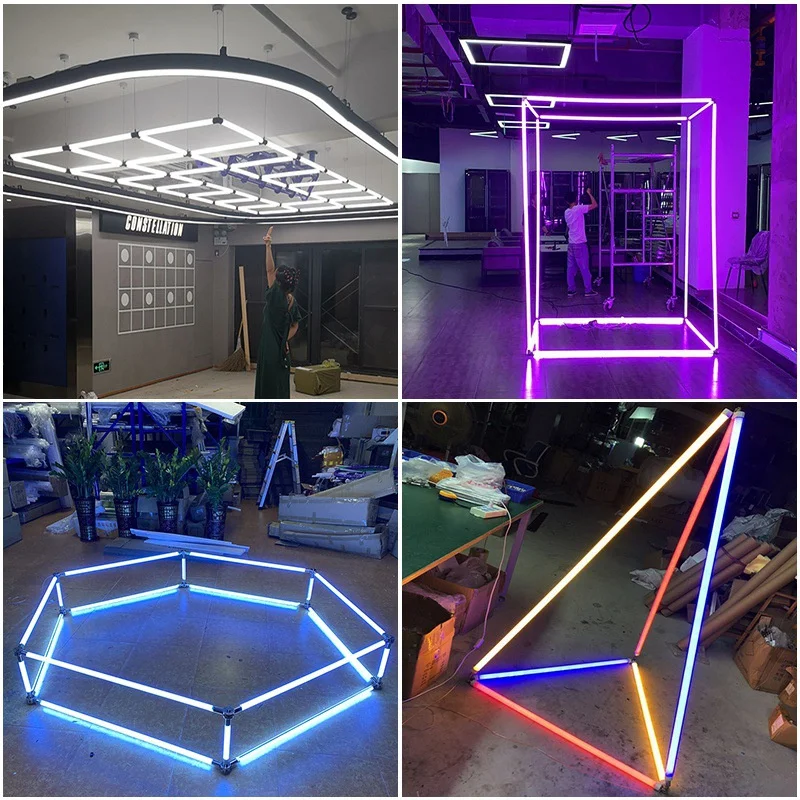 360 Degree LED Neon Flex Neon Lights Custom Design LED Stage Round Linear Lighting Systems