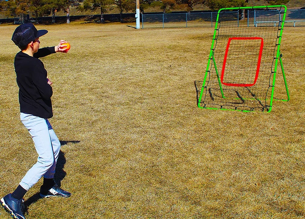 Sports Pitchback Rebound Net Professional Heavy Duty Series - Baseball Softball Lacrosse Practice Pitching Catching