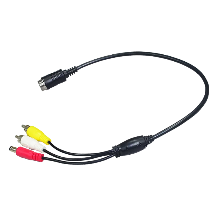 Дунгуань наличие сертификата гуанин 4 Pin типа «папа» авиационный кабель RCA постоянного тока для автомобиля Аудио Видео удлинитель
