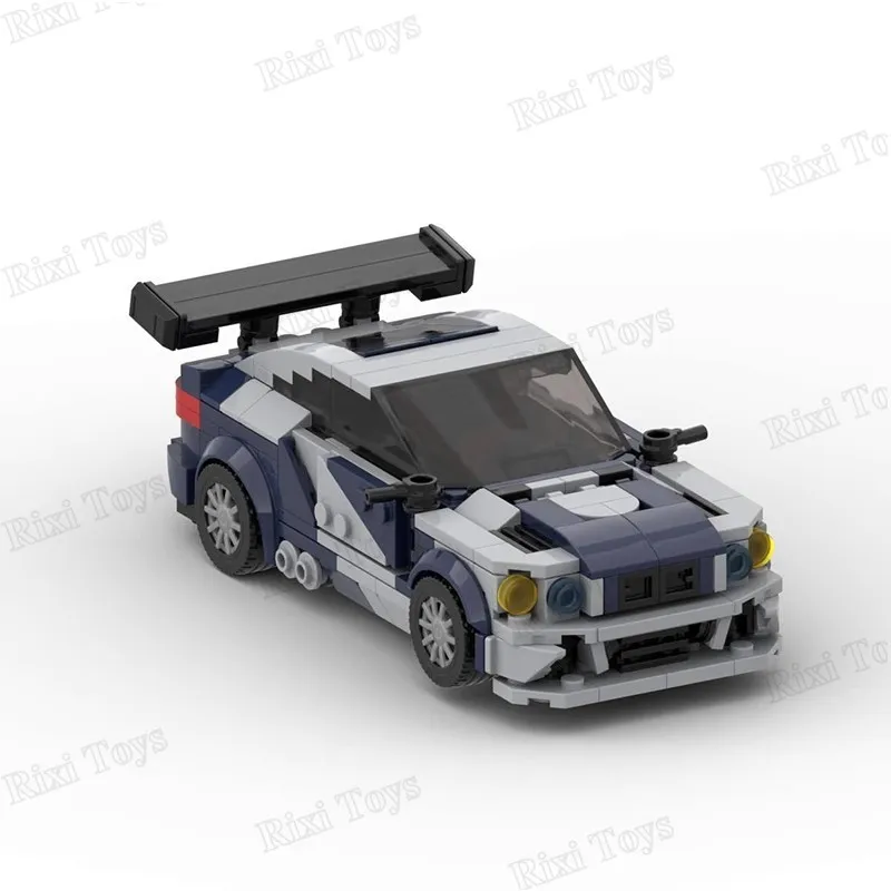 MOC Technic Blue M3 Famous Speed Racing Car NFS Vehicle Model DIY Assembly Toys Bricks Building Blocks Sets