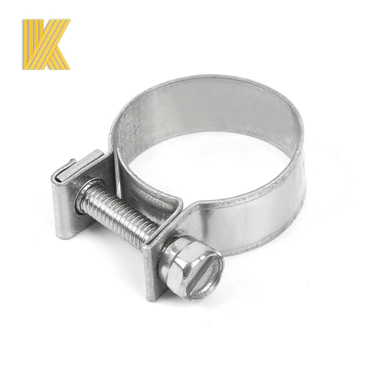 Stainless steel type hose clip Fuel action hose clamp SS304 mini type fuel hose clamp