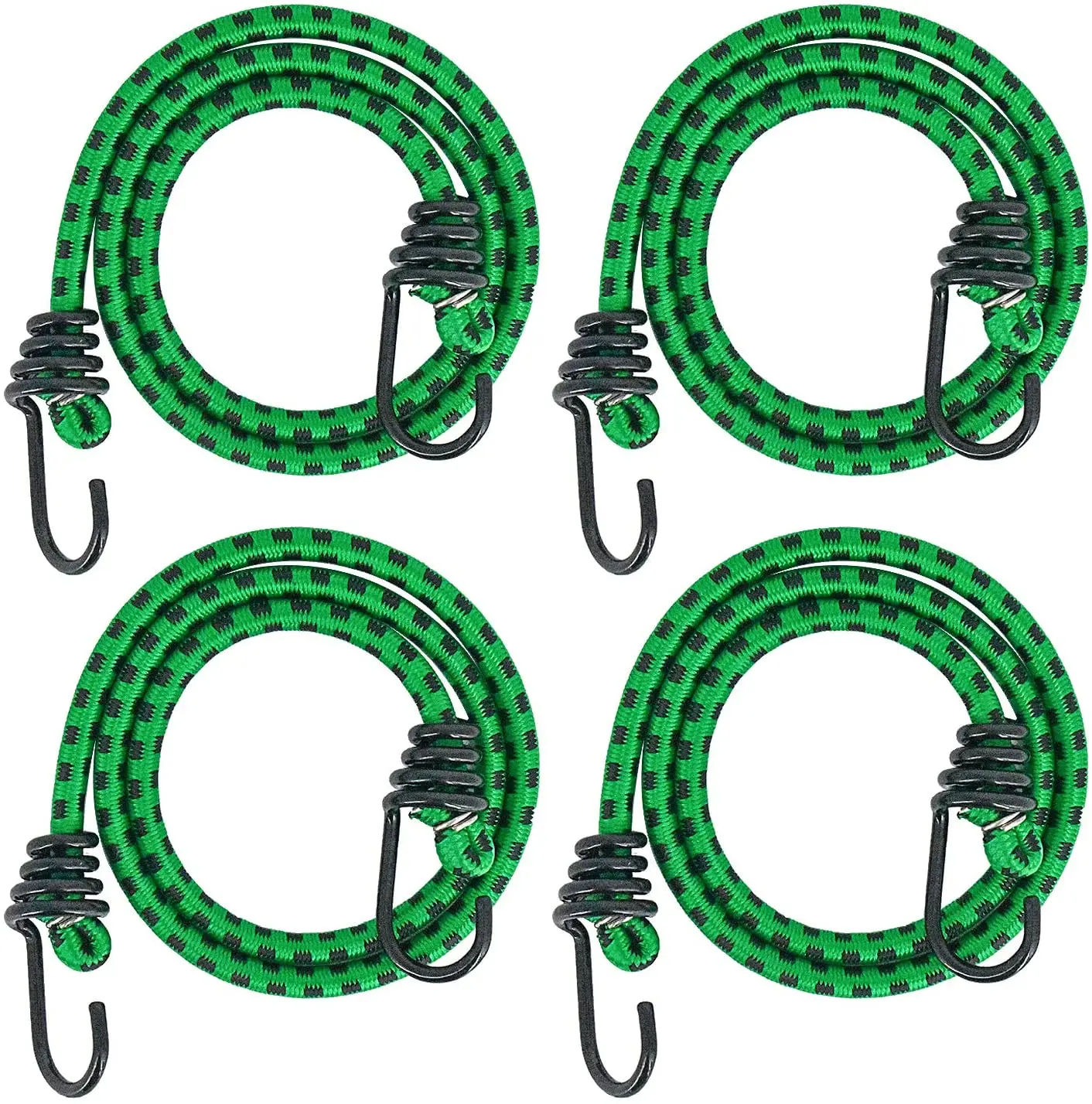 Premium Quality Heavy Duty Rubber latex Resistant Elastic rope Bungee Cord With Hooks hot selling