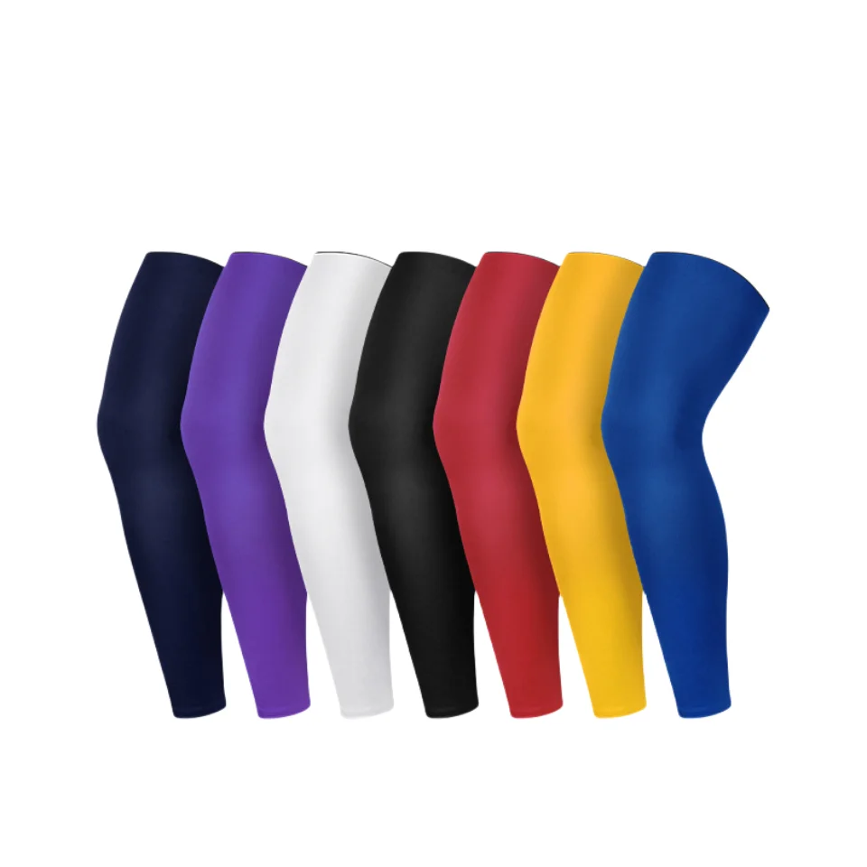 Breathable Sports Cycling Custom Leg Protector Long Compression Sleeves Non-slip Inner Bands Full Leg Sleeves Knee Sleeves