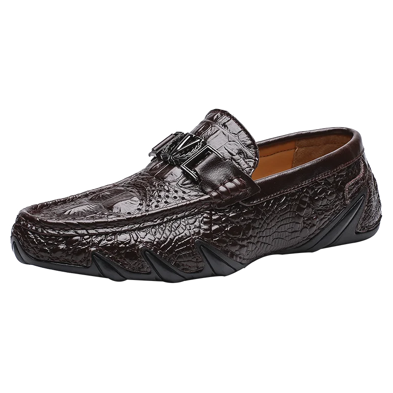 Мокасины мужские из натуральной кожи, модные повседневные лоферы, удобная обувь для вождения