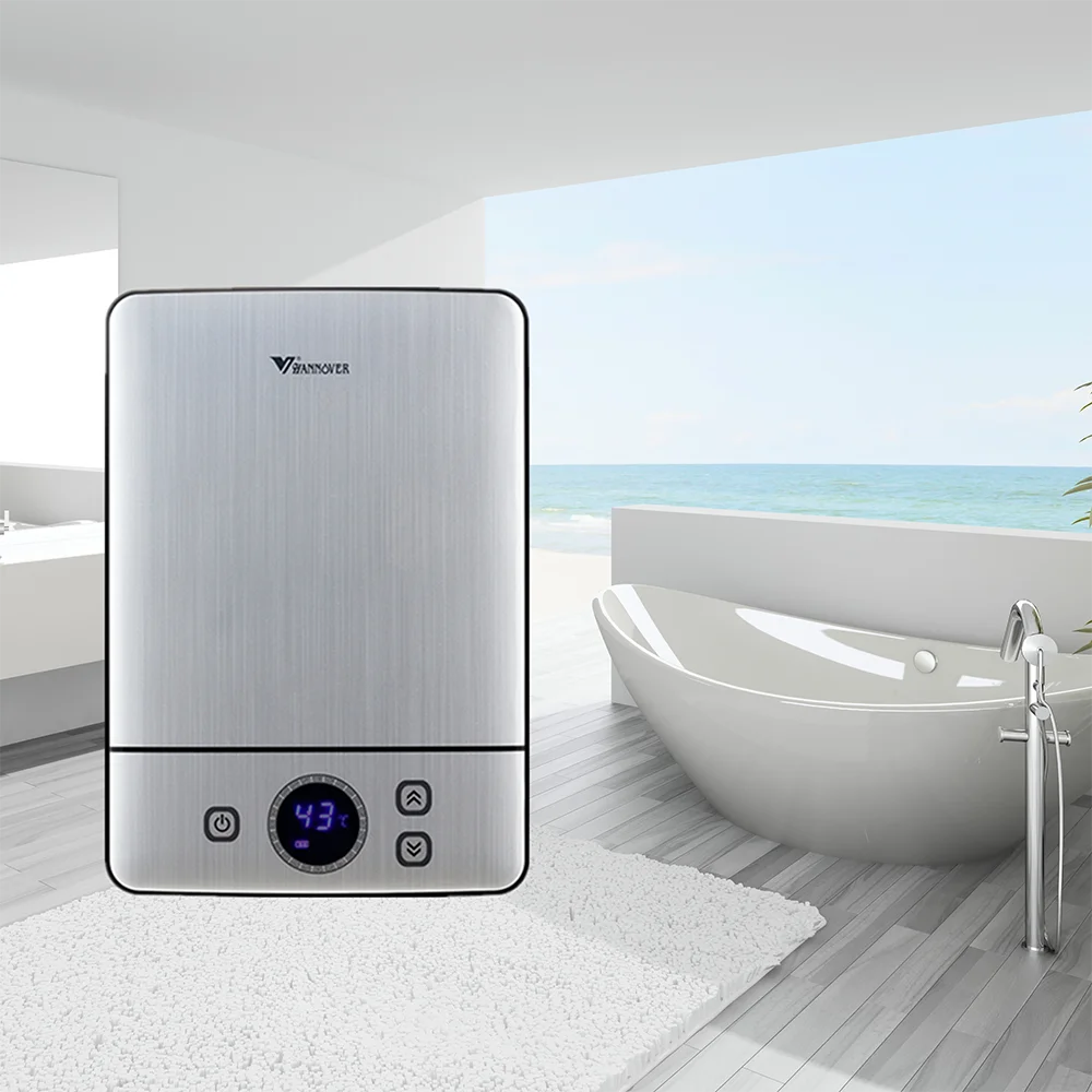 Electric Tankless Water Heater 4.5 kW 110~120V Point Use Digital Display  Overheating Protection for Under Sink Bar Hair Salon