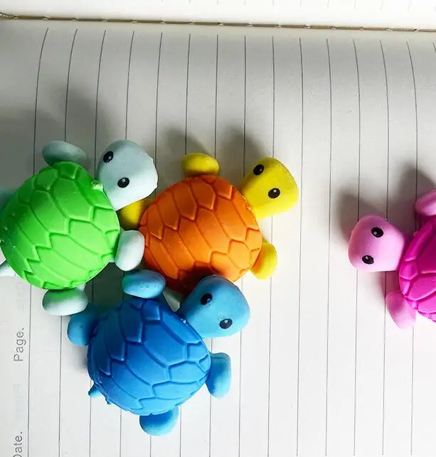 Creative cartoon tortoise eraser student cute shape tortoise eraser student rubber stationery wholesale