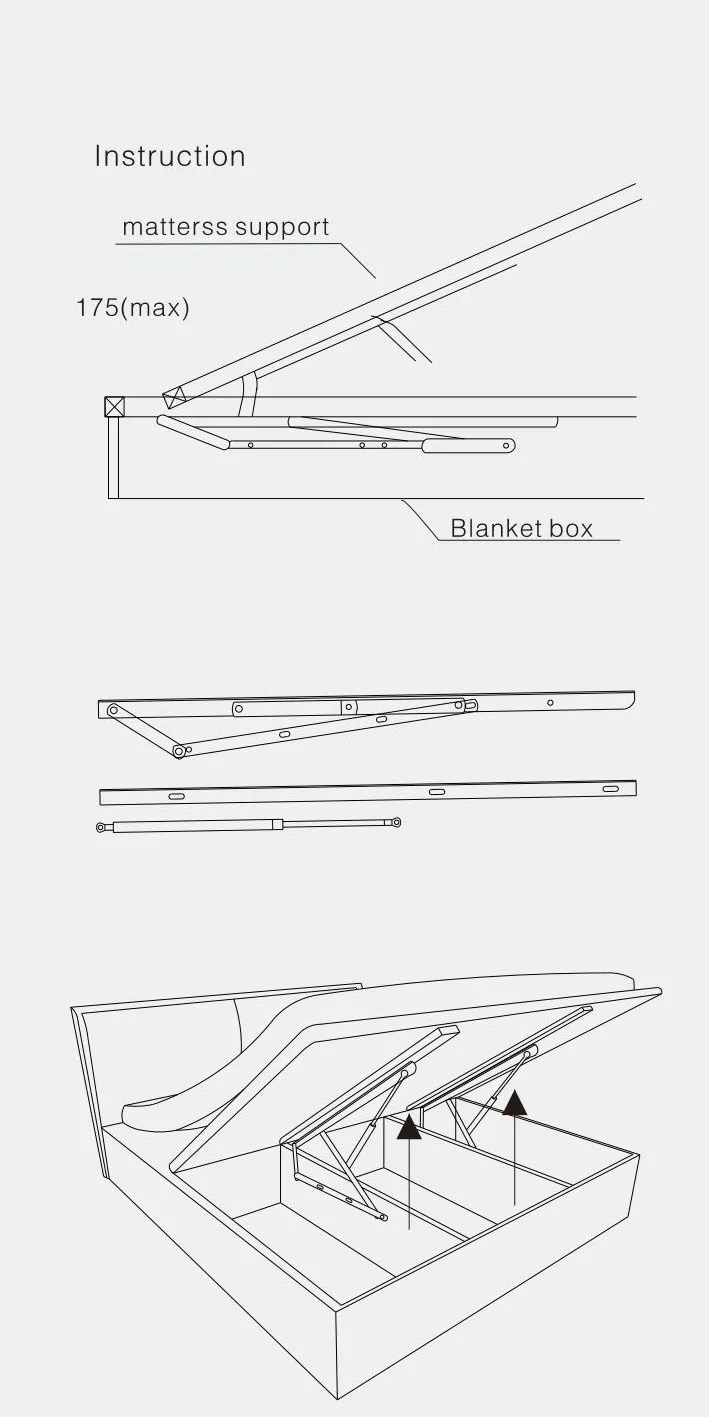 Manufactory Wholesale Sofa Bed Hinge Furniture Accessories Adjustable Ratchet Folding Hinge Metal Mechanism Sofa Bed Hinge