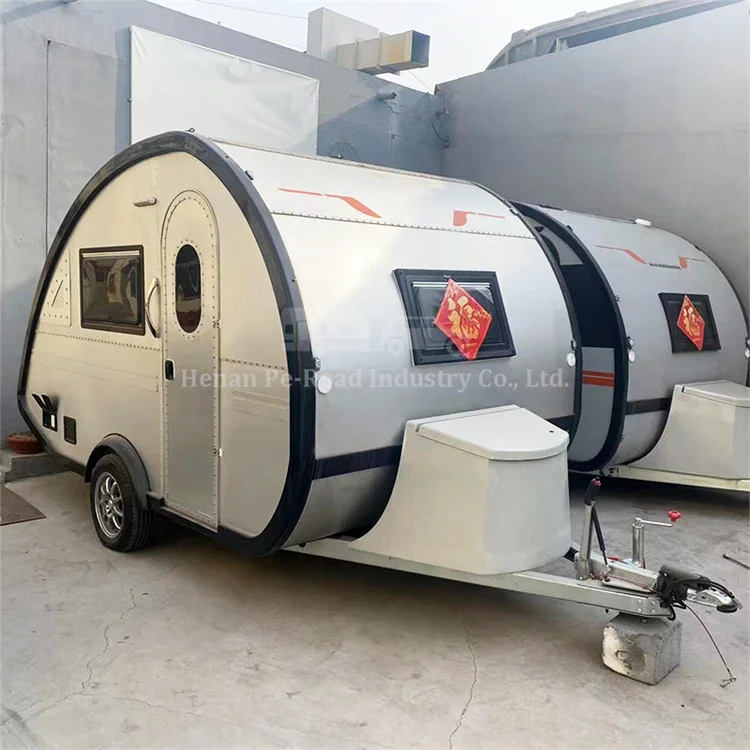 Hot Sale Australia Luxury Bathroom Kitchen Travel Trailer Small Camping Caravan Home Tear Drop Camper