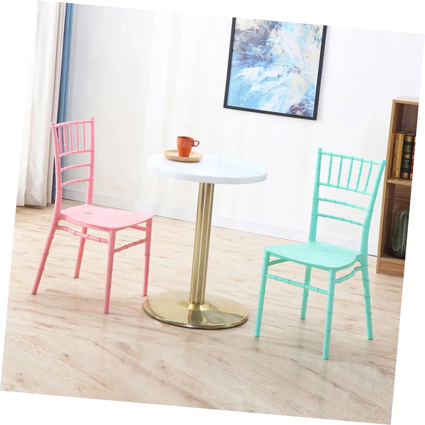 Blue Stackable Party Chairs For Decor And Weddings Hot Sale Hotel Banquet Gold Tiffany Chiavari Chair