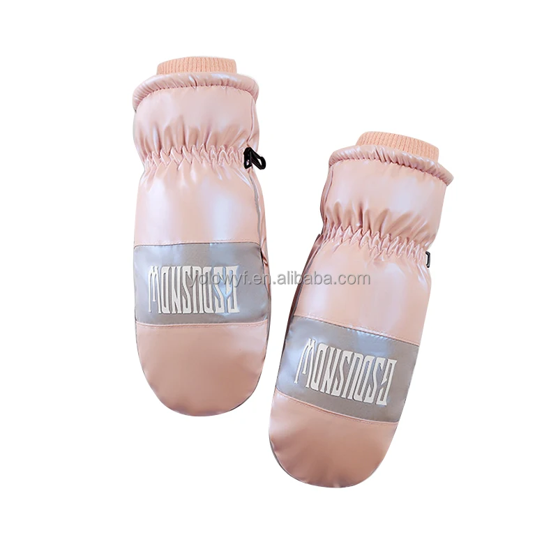 Outdoor Sports Simple Color Nice Design Custom Logo Snowboard Mitten Men Women Low price Ski Mitten