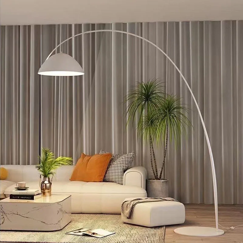 Nordic Design Arc Marble Base Led Gooseneck Standing Lamp Floor Light Hotel Living Room Bedroom Modern