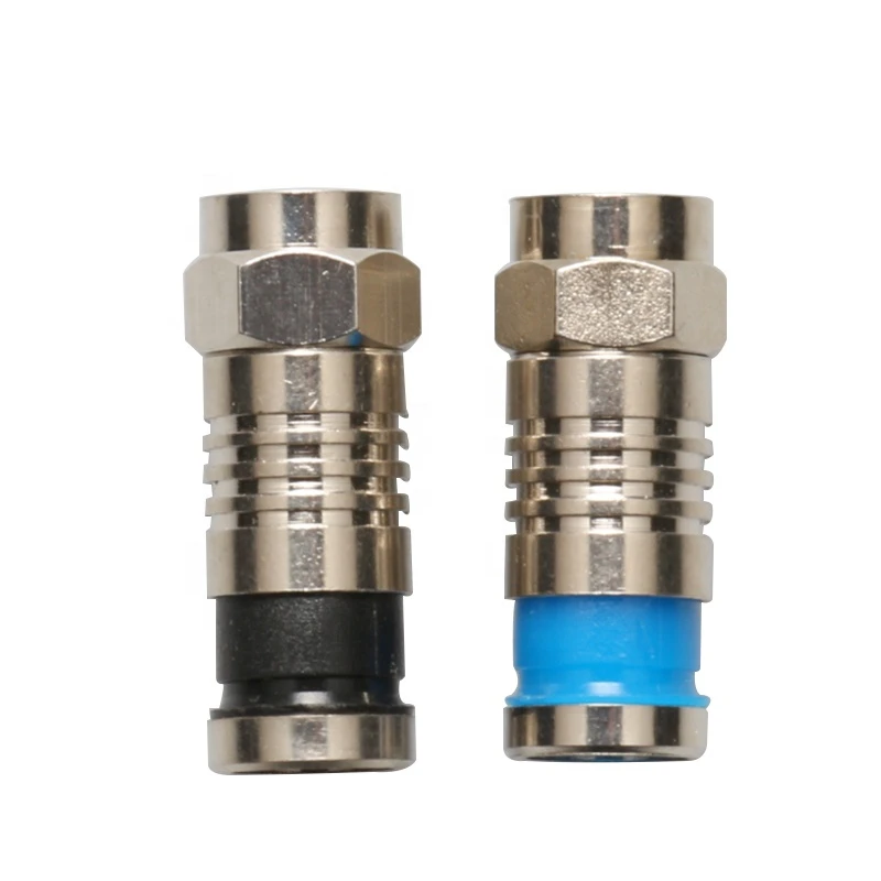 RG6 прямой соединитель F обжимной коаксиальный соединитель