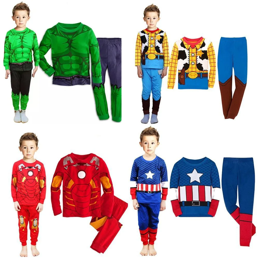 Cosplay Outfit Halloween Costume for Boys Kids Party Pajamas Tracksuit Set Fashion Cool American Movie Cartoon Summer Children