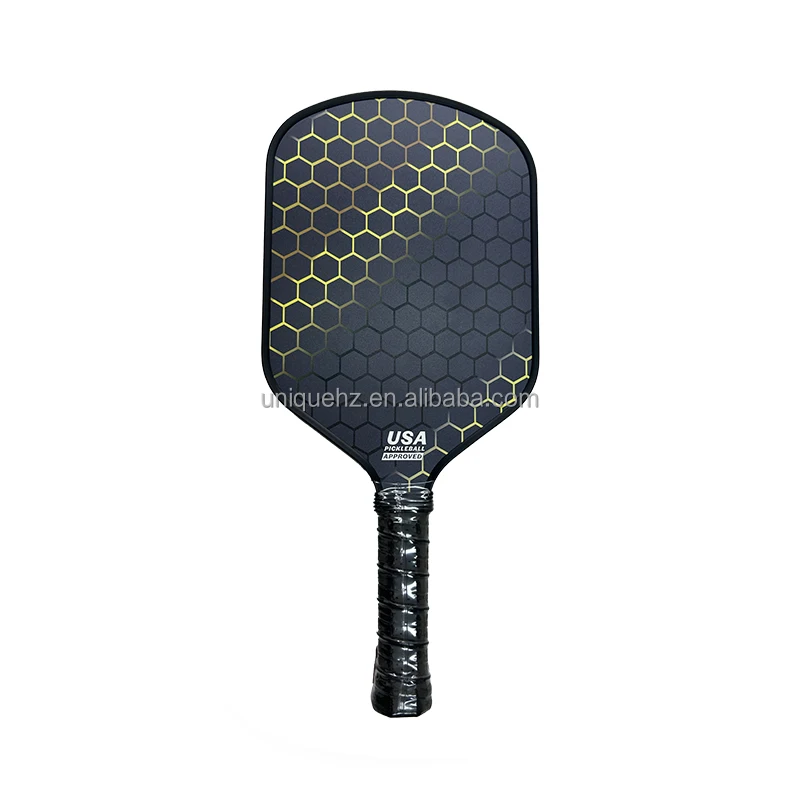 T700 T300 Custom Oem Carbon Fiber Uv Printing Design 14mm 16mm Thickness PP Honeycomb Pickleball Paddle