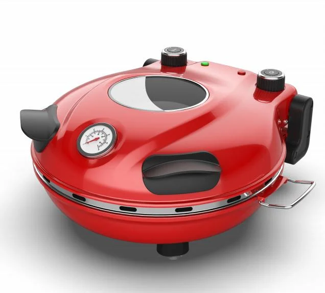 2024 Hot Sale Muti-fuction Easy Clean Home Use Pizza Pan And Outdoor Portable Electric Pizza Maker With Window