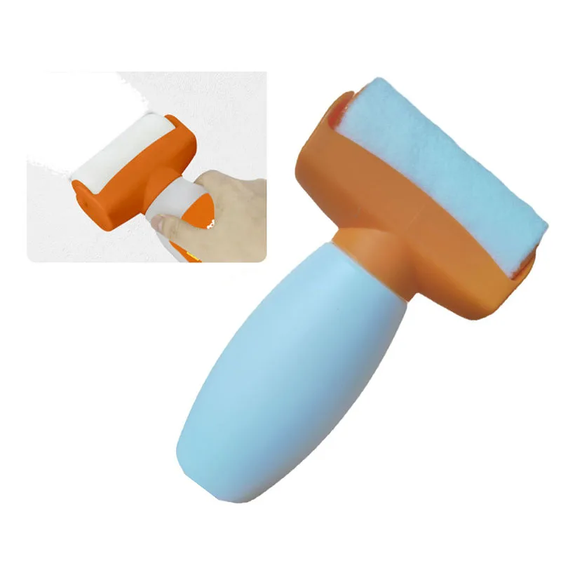 Wholesale Portable 500ml Multicolor Household roller drum paint bottle 2 in 1 White Wall latex paint packaging empty bottles