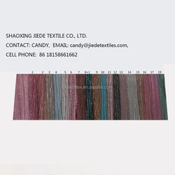 New Designer High Quality Moonlight Knitted Stretchy Shiny Gold Lurex Metallic Crinkle Pleated Crepe Mesh Fabrics