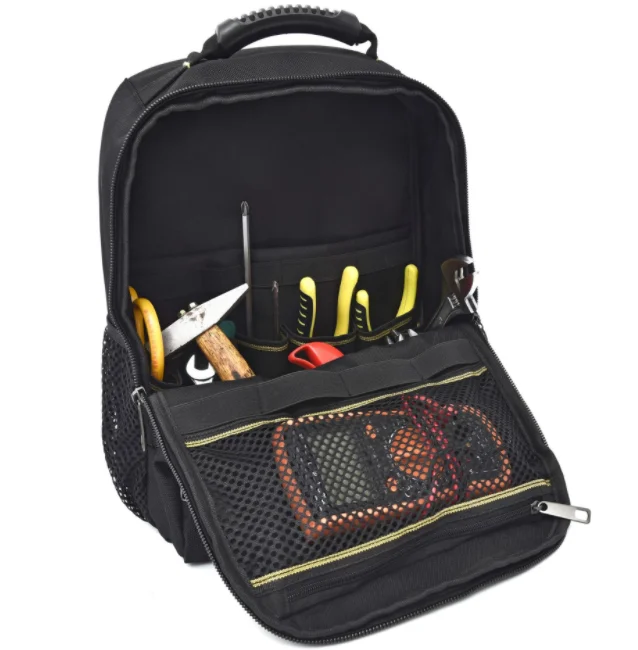 Hevay Duty Tools Storage Backpack Multi-Purpose Maintenance Tool Bag For Electrician