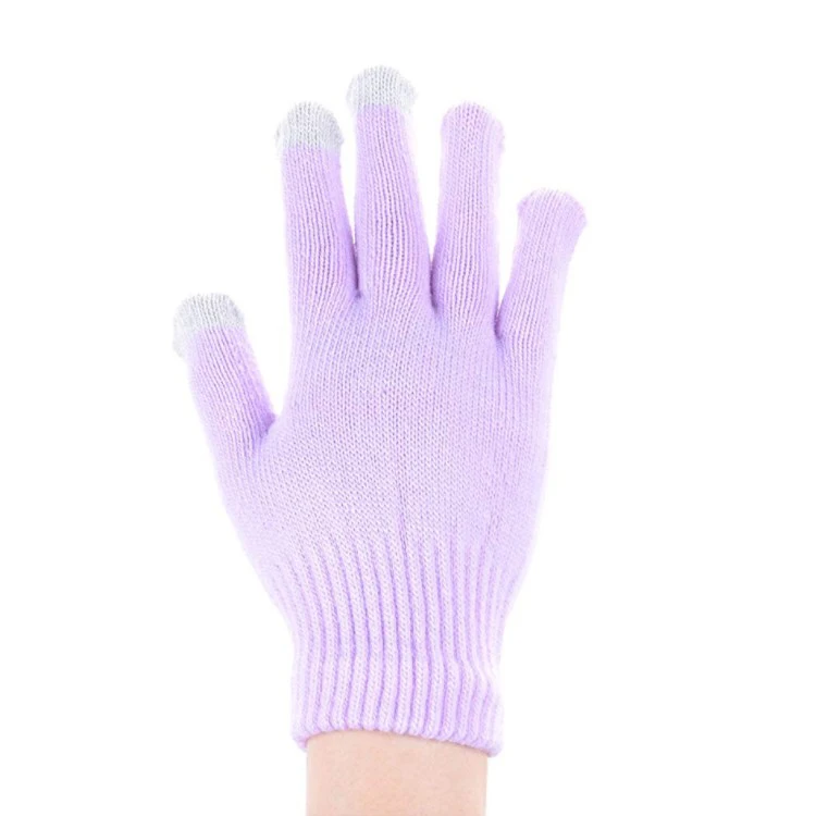 Wholesales cheap acrylic magic knitted gloves for winter ,one sizes fits all, with custom logo