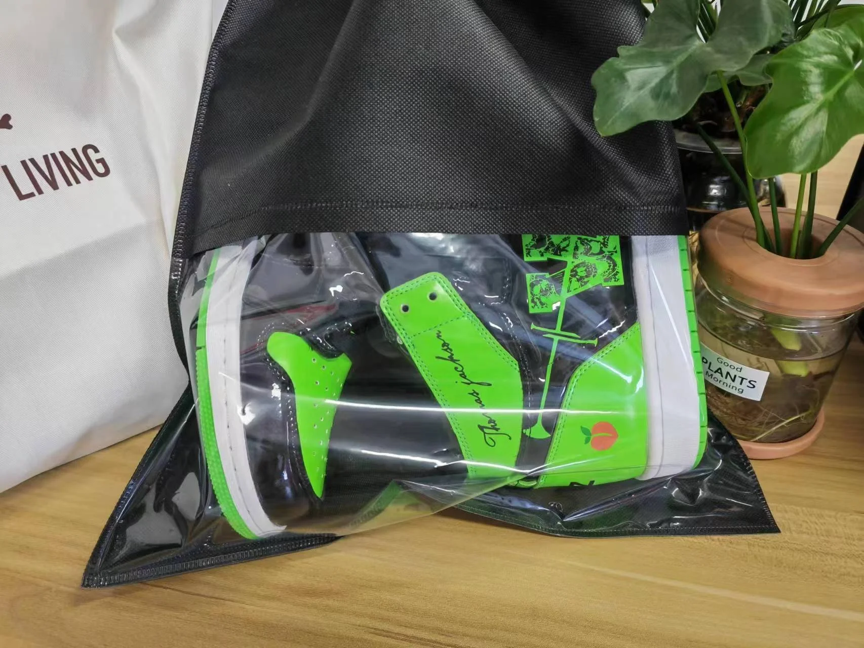 OEM ODM перерабатываемая на заказ небольшая Нетканая сумка на шнурке с логотипом