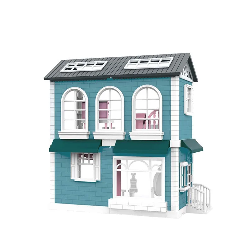 Novelty Doll House DIY for furnitures house dolls of village with double stores