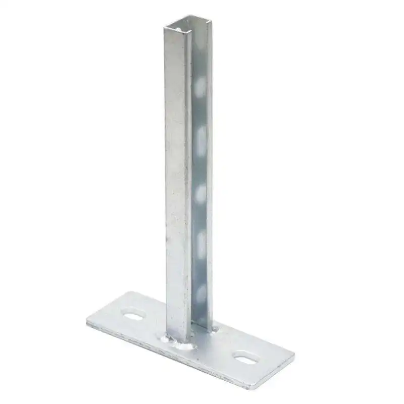 420mm Length Zinc Plated Unbraced Wall Brackets Wall Plate Welded on 27x18x1.2mm C Shape Profile for Simplify Fixing