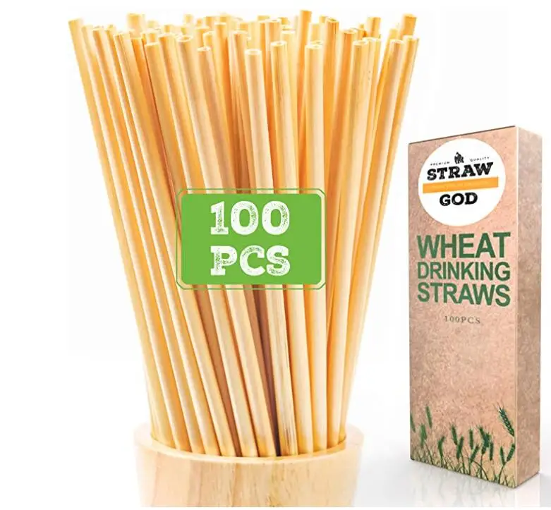 
ECO friendly agave drinking straw 100% natural biodegradable disposable wheat straw 