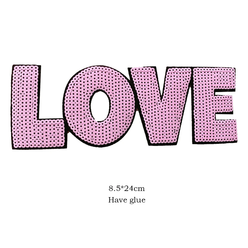 Bulk Sale Handmade Sequin Patches Glitter Personalise Design Sequin Felt Chenille Custom Rainbow Shape Patch For Jeans