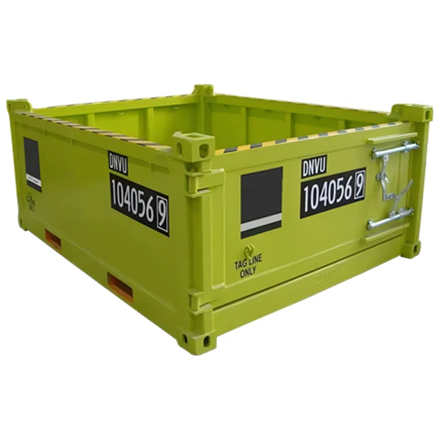 DNV offshore basket Offshore mud skip  10ft /8ft certified  offshore container  aluminum offshore fishing boat