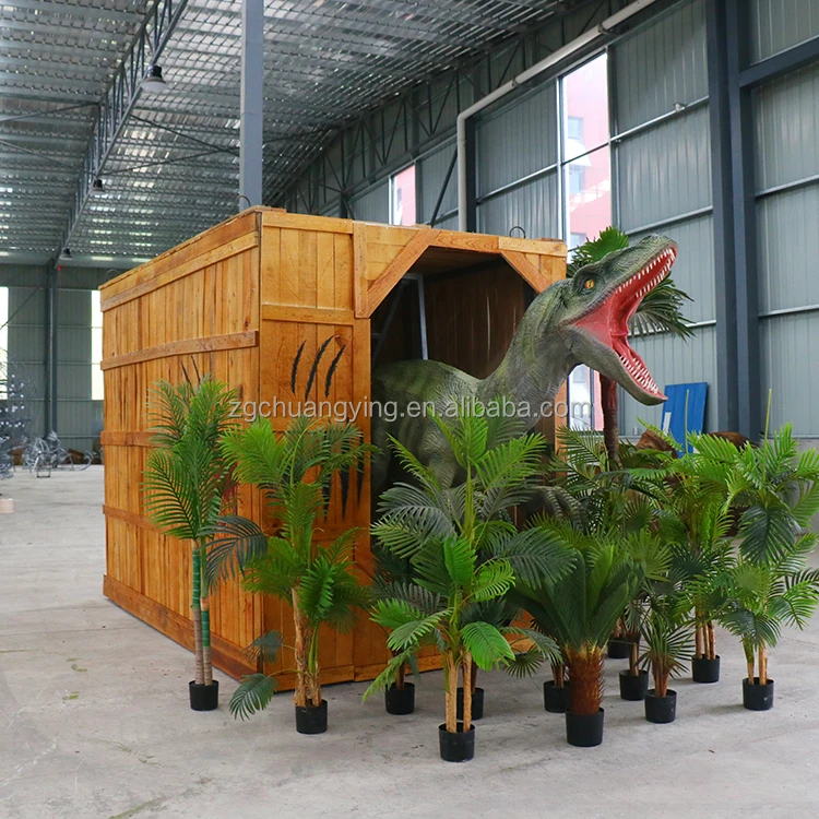 Jurassic Period Dino Park High-end Life-sized Lifelike Animatronic Dinosaur Velociraptor for Sale
