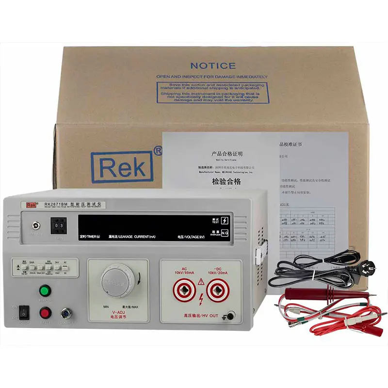 RK2671BM Withstand Voltage Tester Dielectric Withstanding Voltage 0-10kv Digital Only 630*500*330mm Rek,rek Manual Control 5%