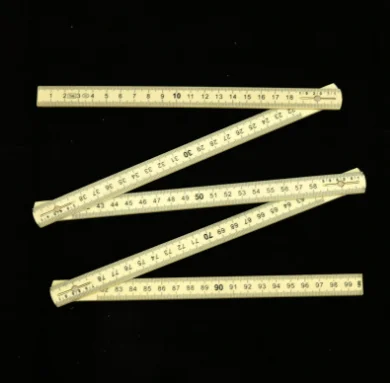 2022 New Custom 1M/2M/3M Folding Ruler Logo Printed Wooden Folding Ruler