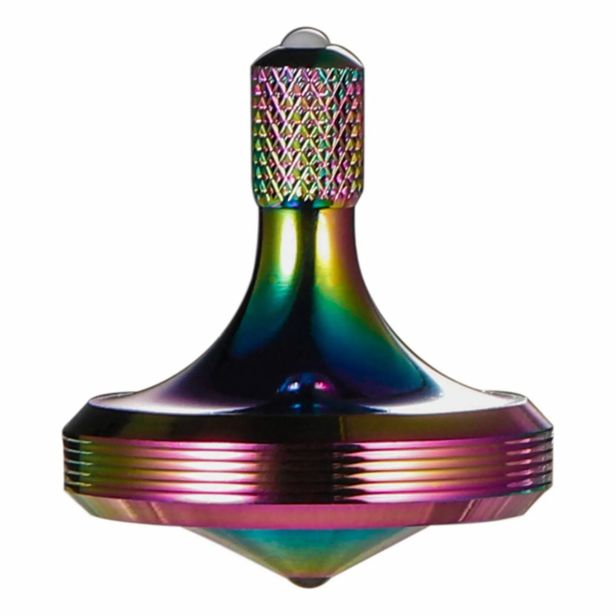 Precision Metal Spinning Top Well Made Stainless Steel Spin Long Lasting Exceed 6 Mins Desktop Gyro EDC Toy