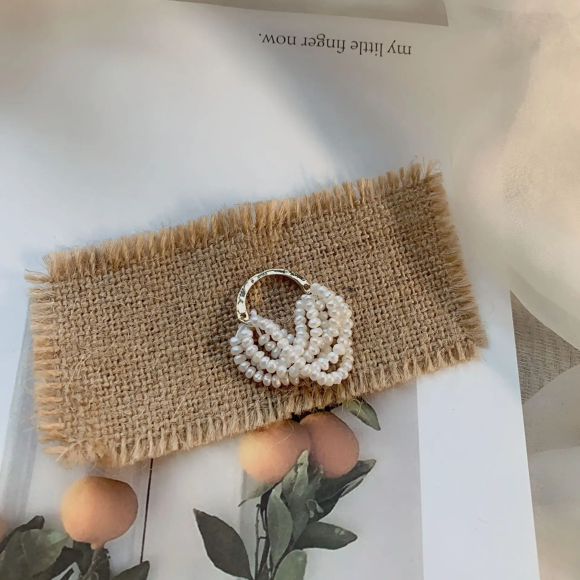 high quality women female personalized minimalist real seed beads baroque pearl ring gold multi layer layered pearl ring