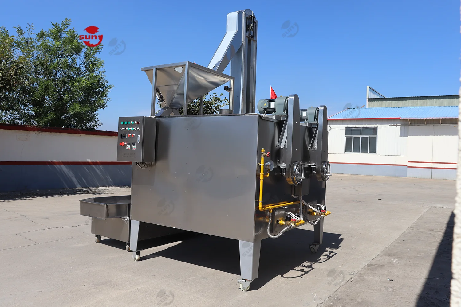 CE peanut batch roaster machine groundnut roasting line soybeans cashew sesame seeds roasting machine