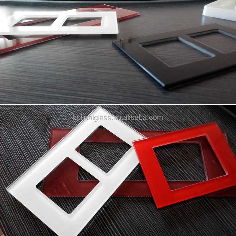 China Glass Switch panel,tempered glass wall switched socket for sale