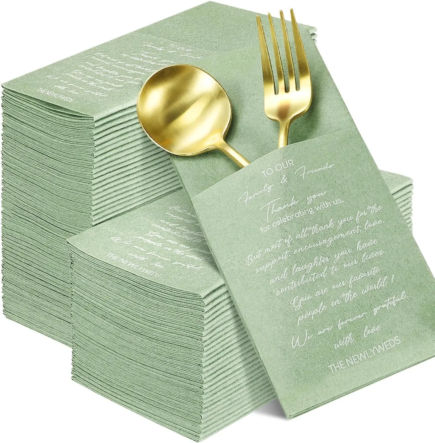 Custom Fancy Cloth Table Folded Airlaid Napkin Paper With Pocket For Dining