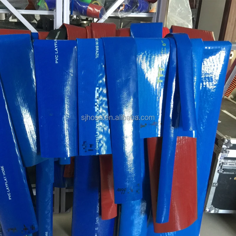 2 3 4 Inch Agricultural Irrigation PVC Lay Flat Water Pump Hose  Flexible Durable UV Resistant Sunny Hose Pipe