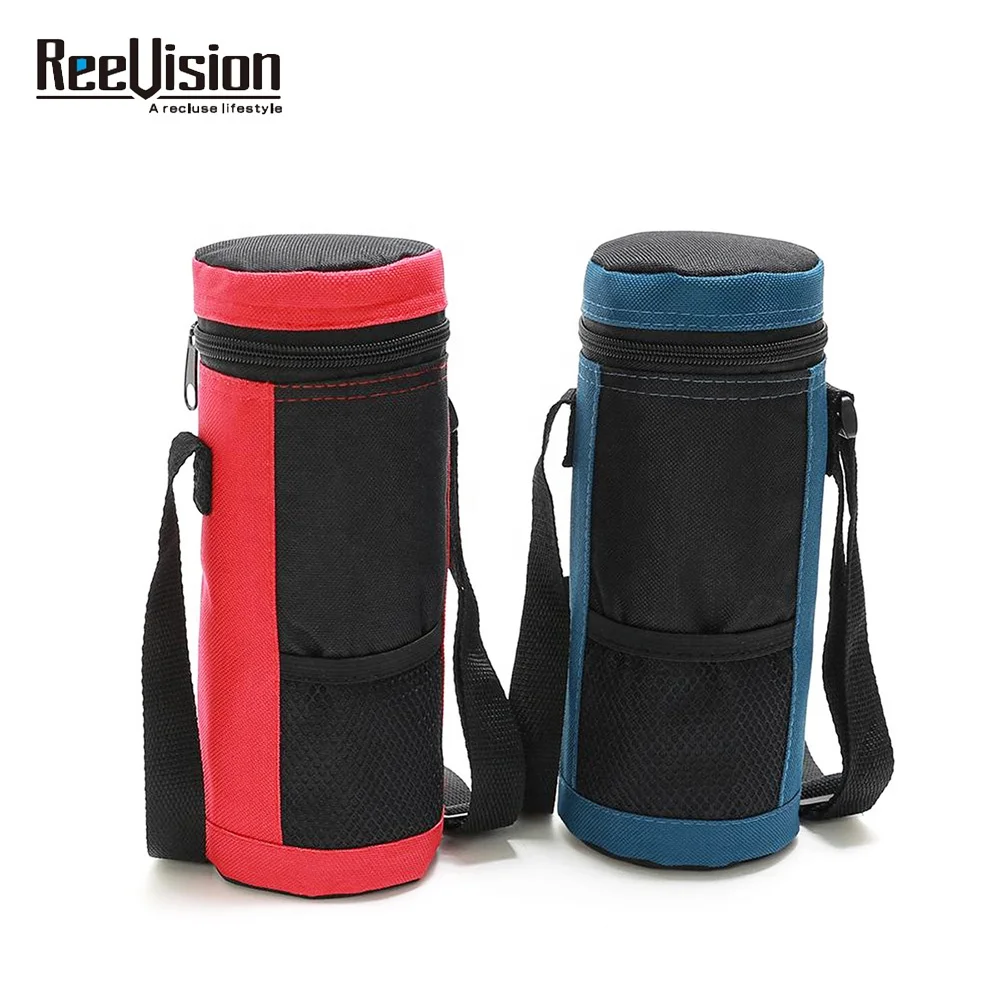Customized waterproof wine drinking bottle Food Insulated Thermal water Bottle pouch Cooler Bag holder carrier with pocket