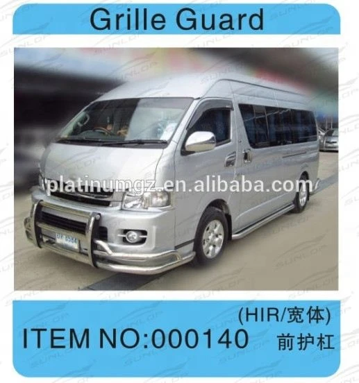 SUNLOP hiace 2005-2009 Grille Guard Wide Body PARTS #000140 Stainless steel  Grille Guard FOR for hiace KDH 200 car accessories