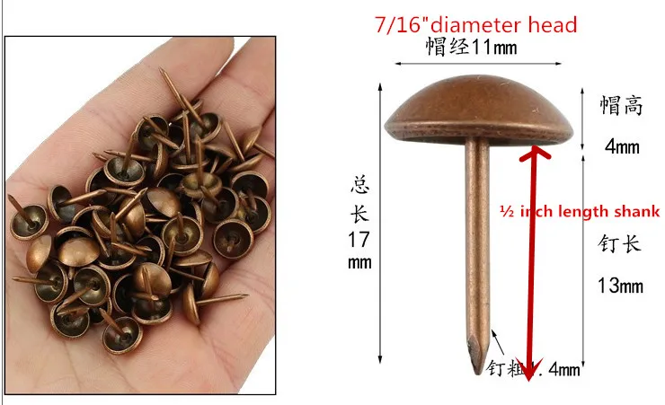Decorative Furniture Upholstery Nails and Tacks Sofa Nails red eye copper