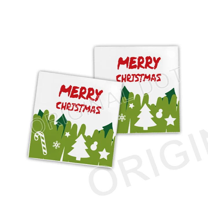 Рождественский венок 2022, бумажная посуда, набор для вечеринки, товары для вечеринок, одноразовая упаковка