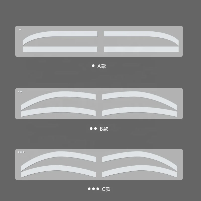 Eyebrow airbrush sticker stencil disposable eyebrow airbrush tint stickers kit