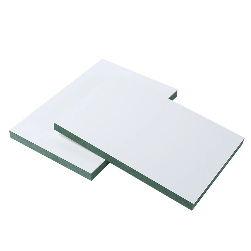 Factory Moisture Proof Double-Sides White Black Or Wood Grain Melamine Faced MDF Board for Furniture