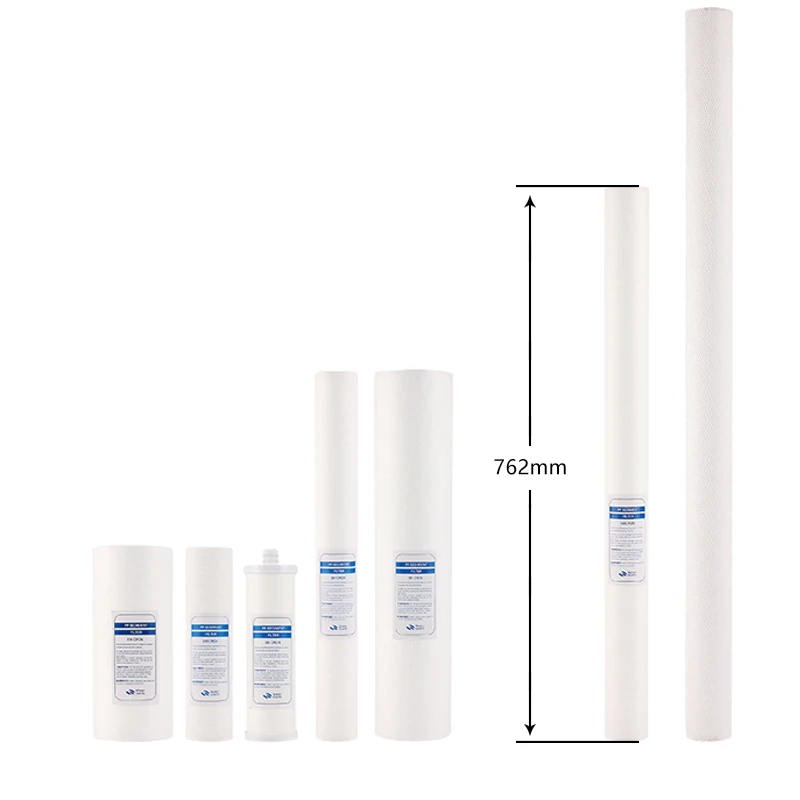 High Flow 10 20 30 40 inch 5 Micron Replace PP Sediment Filter Cartridges For RO Prefiltration