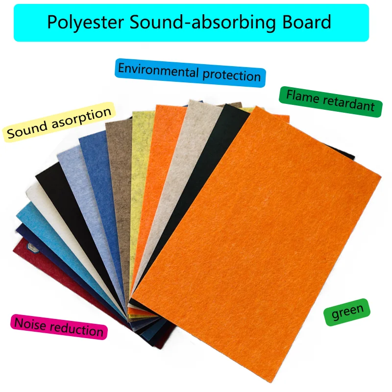 Hot Sale Colorful Acoustic Panels High Acoustic Performance Made of Polyester Fiber